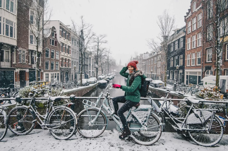Un étonnant week-end à Amsterdam, sous de gros flocons de neige !