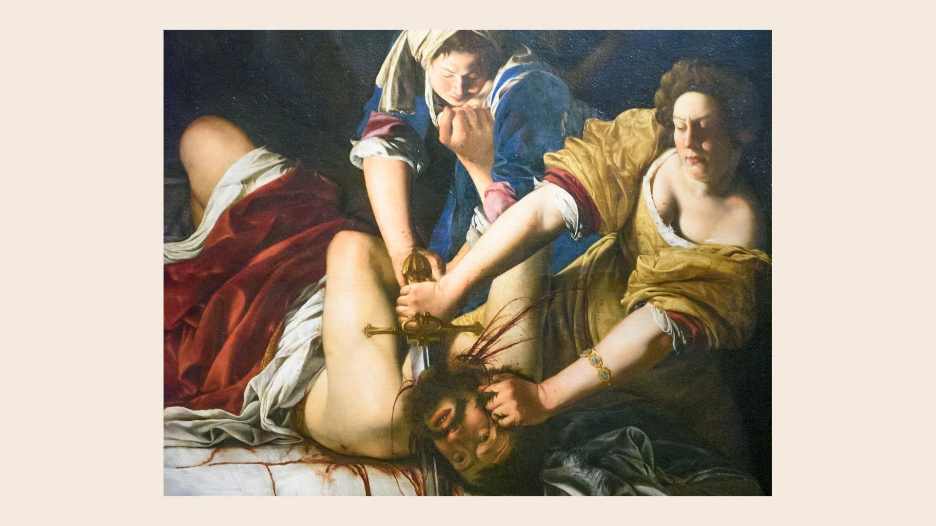 Judith décapitant Holopherne d'Artemisia Gentileschi