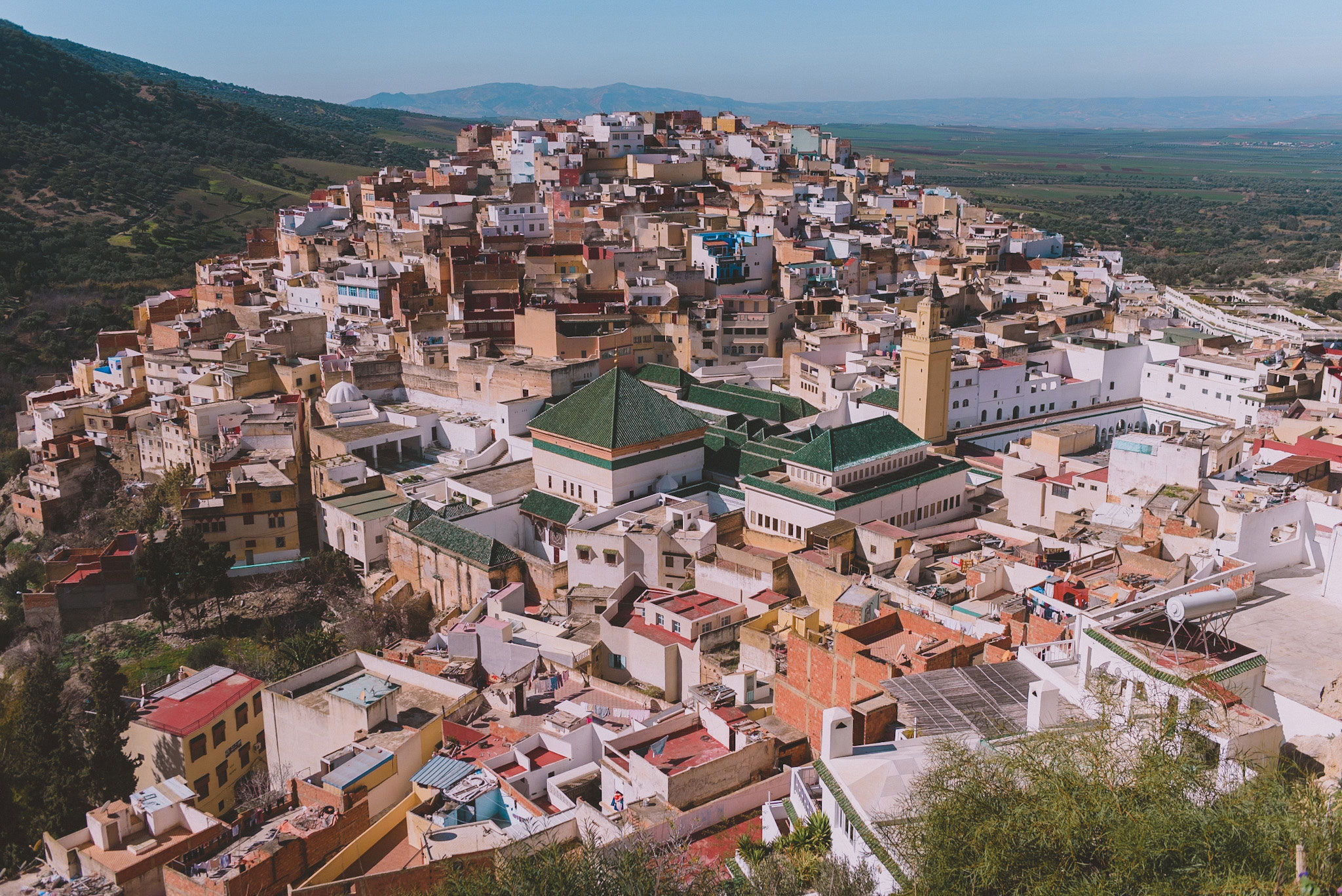 Point de vue sur Moulay Idriss aux alentours de Fès