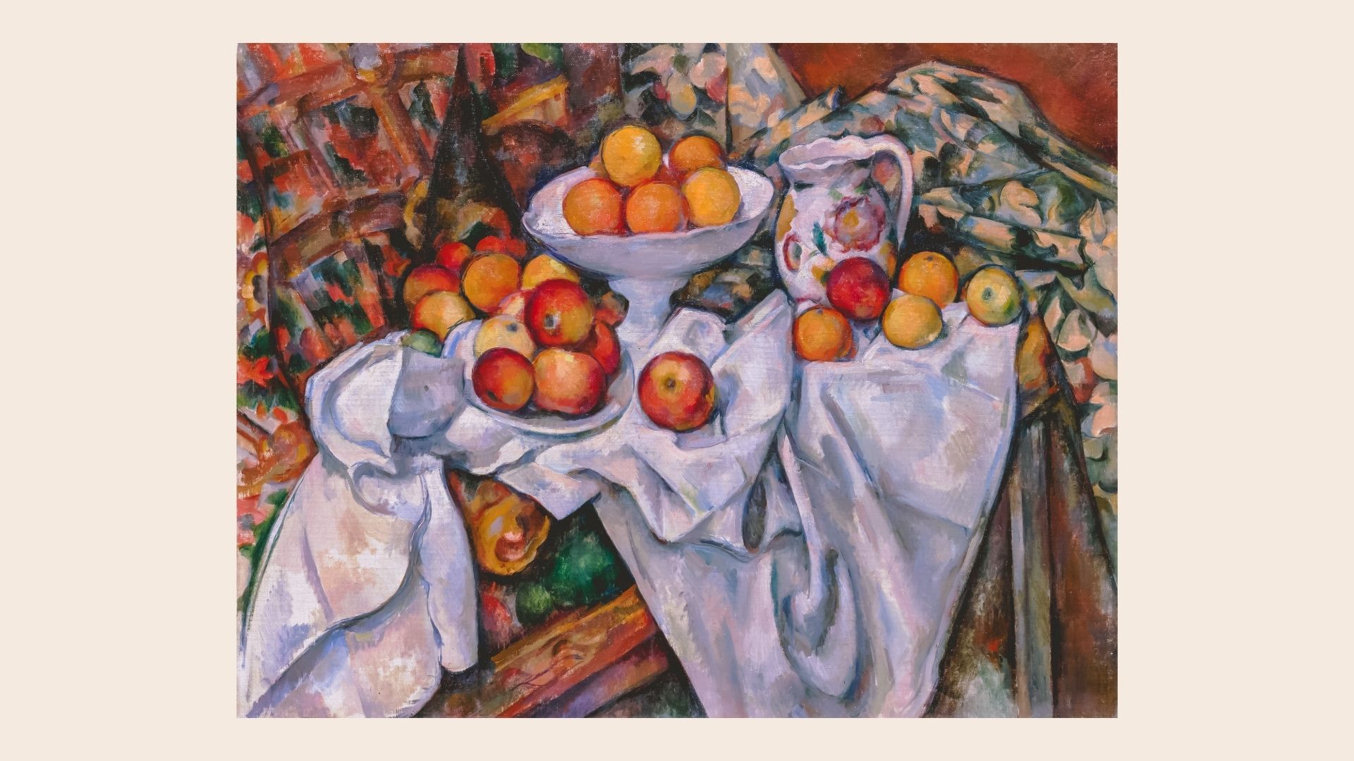 Pommes et oranges de Cézanne