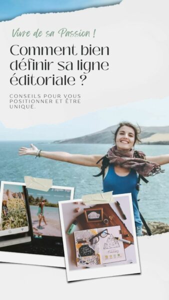 Image pour partager sur pinterest l'article sur comment définir sa ligne éditoriale