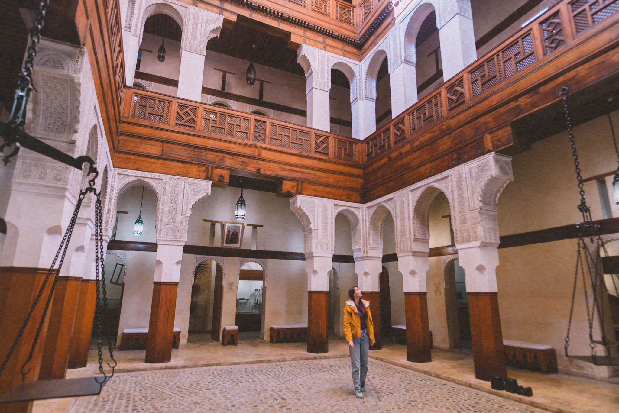 Musée Fondouk Nejjarine, des Arts et Métiers du bois, à Fès au Maroc